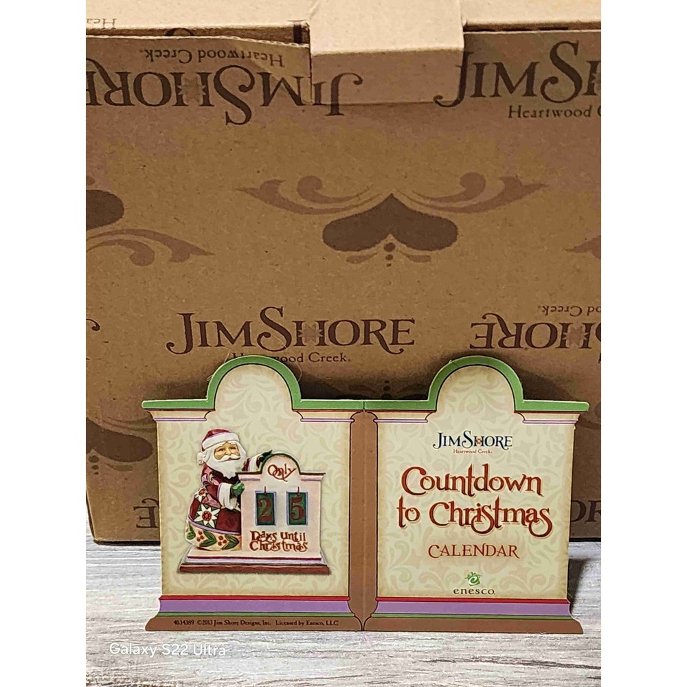 NEW Jim Shore Heartwood Creek Countdown To Christmas Advent Calendar Rare‎